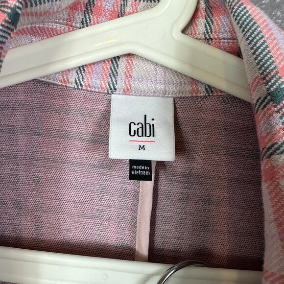 Cabi playdate plaid cheer jacket & pants set size M spring 23 collection - Picture 6 of 8